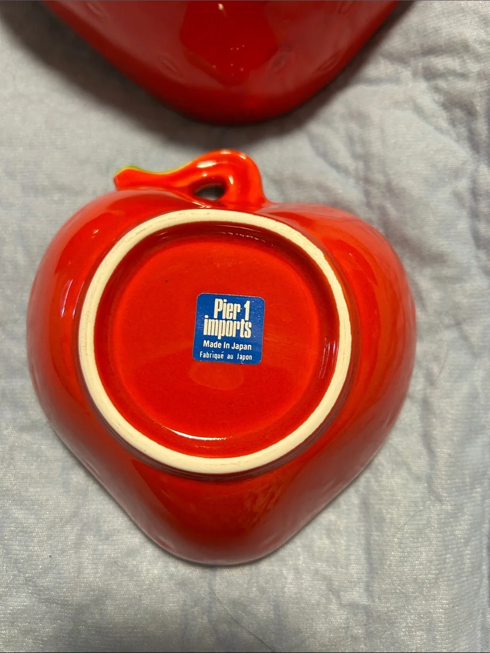 Pier 1 Wild Strawberry Shape Bowl Set Cottagecore Bowls Retro Summer Vibes
